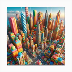 Candy City Canvas Print