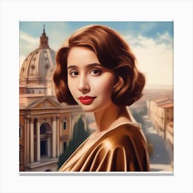 Legendary actress Himanee Bhatia 3 Canvas Print