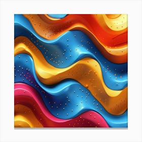 Abstract Wave Pattern 1 Canvas Print