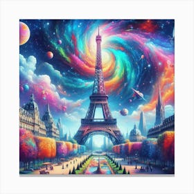 Paris Skyline Canvas Print