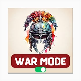 War Mode On: Bold Spartan Warrior Helmet Design for Fighters & Gamers Leinwandbilder