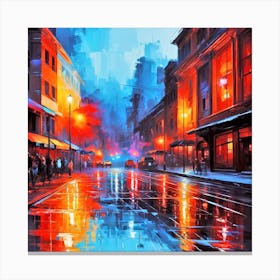 Night In The City 16 Canvas Print