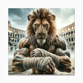 Lion Of Rome Canvas Print