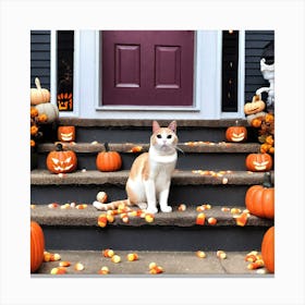 Halloween Cat 6 Canvas Print