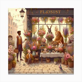 Flower Shop 2 Canvas Print