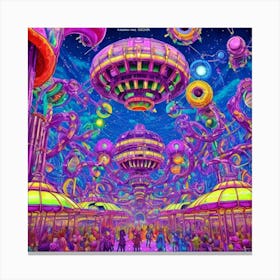 Psychedelic Carnival Canvas Print