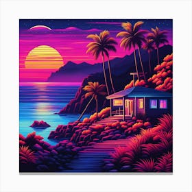 House On The Beach Canvas Print