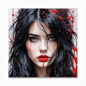 Bloody Beauty Canvas Print