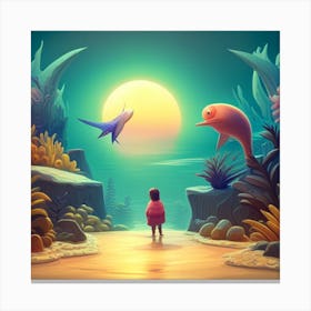 Pondering Ocean Canvas Print