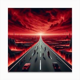 Road To Hell Canvas Print