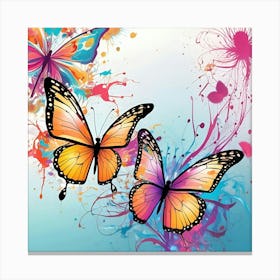 Colorful Butterflies 114 Canvas Print