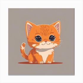 Orange Kitten Canvas Print