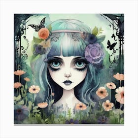 Gothic Girl Canvas Print