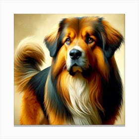 Multicolored Dog Canvas Print