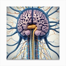 Brain And Nerves 27 Canvas Print