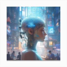 Futuristic Woman 72 Canvas Print