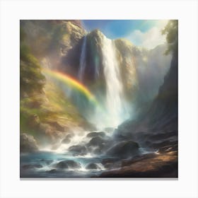 Rainbow Waterfall 1 Canvas Print