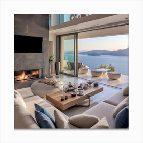 Living Room With A View Canvas Print