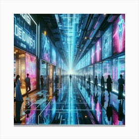 Futuristic City 25 Canvas Print