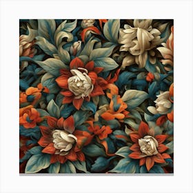 Floral Pattern 1 Canvas Print