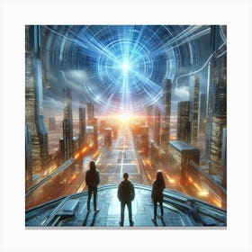 Futuristic City 144 Canvas Print