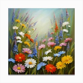 Daisy Field 3 Canvas Print