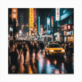 City At Night Canvas Print