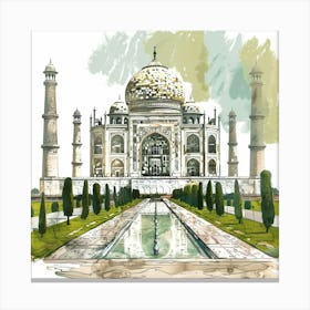 Taj Mahal 1 Canvas Print