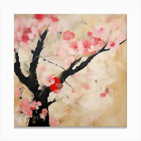 Dadaism Art, Abstract sakura 5 Canvas Print