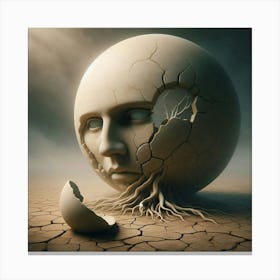 Broken Sphere Canvas Print