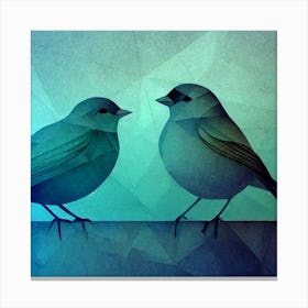 Firefly A Modern Illustration Of 2 Beautiful Sparrows Together In Neutral Colors Of Taupe, Gray, Tan 2023 11 23t013122 Canvas Print