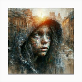 Street Girl Canvas Print