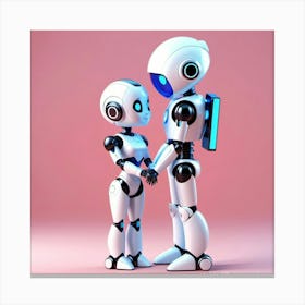 Robot Couple 1 Canvas Print