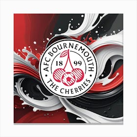 A.F.C. Bournemouth Logo Wall Arts 9 Canvas Print