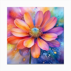 Flower Painting Canvas Print