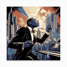 King Of Jazz Canvas Print