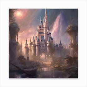 Dreamscape Castle: The Enchantment of Cinderella's Kingdom Canvas Print