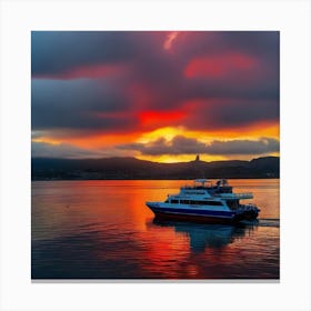 Sunset On The Water 24 Canvas Print