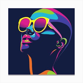 Woman In Sunglasses 8 Canvas Print