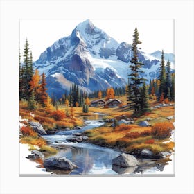 Mountain Stream Canvas Print