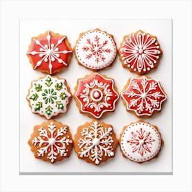 Snowflake Cookies Canvas Print