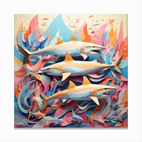 Sharks Canvas Print