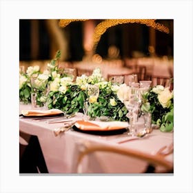 Formal Table 10 Canvas Print