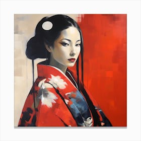 Artjuicebycsaba Close Up Style Minimalist Zen Japanese Noh Thea 926df16a 28bd 4ac2 88e3 Eec3ba0f8f5c Denoised Upscaled X4 Canvas Print