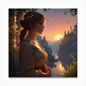 Fairytale Girl Canvas Print