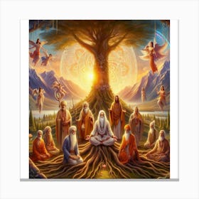 Tree Of Masters Canvas Print