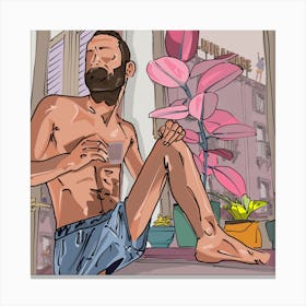 Man With A Beard 3 Canvas Print