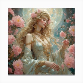 lady of the camellias Canvas Print