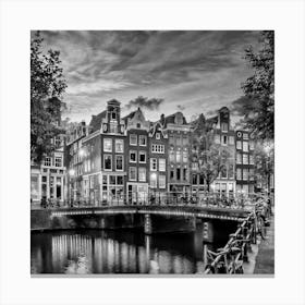 AMSTERDAM Moody Impression From Singel Canvas Print