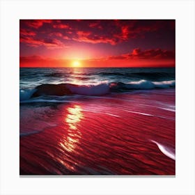 Sunset On The Beach 500 Canvas Print